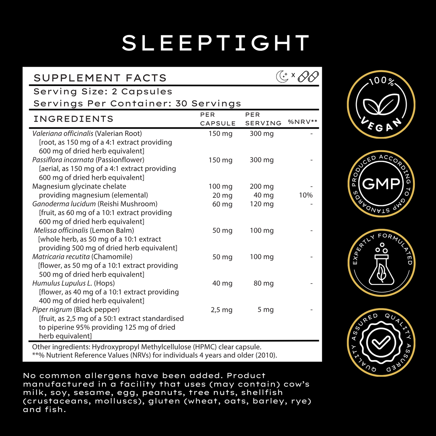 SleepTight Natural Sleep Supplement