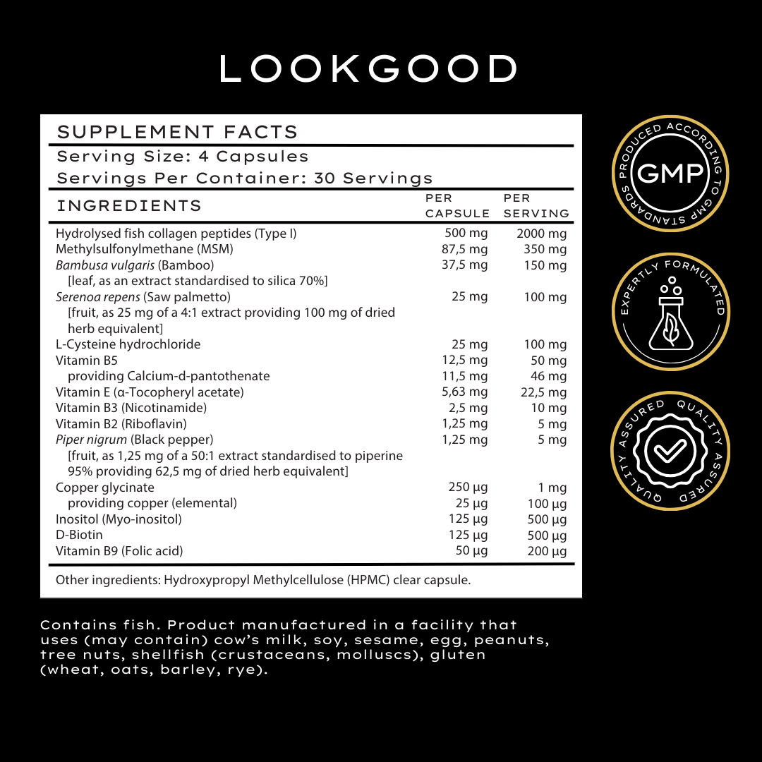 LookGood Hair Skin and Nails Supplement