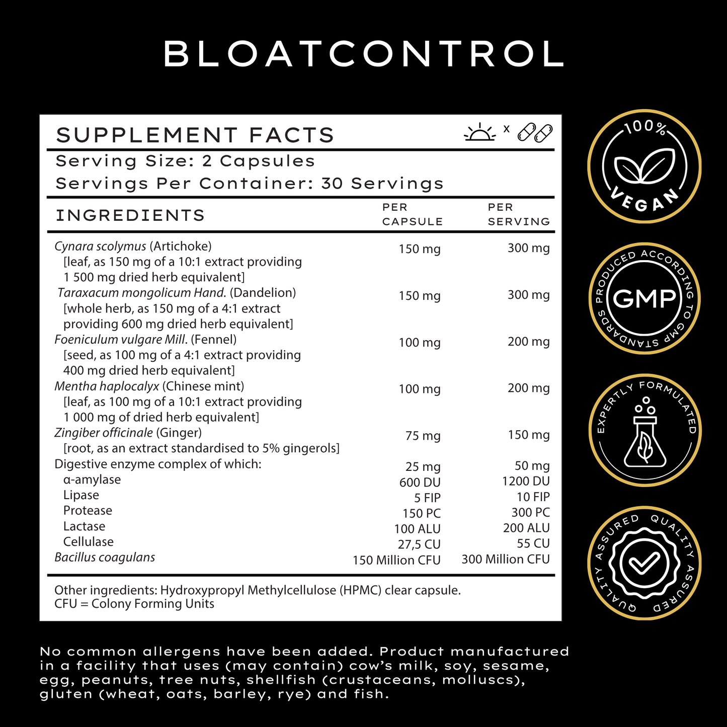 BloatControl Digestive Support Supplement